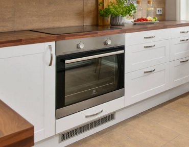 Image of silver oven in kitchen